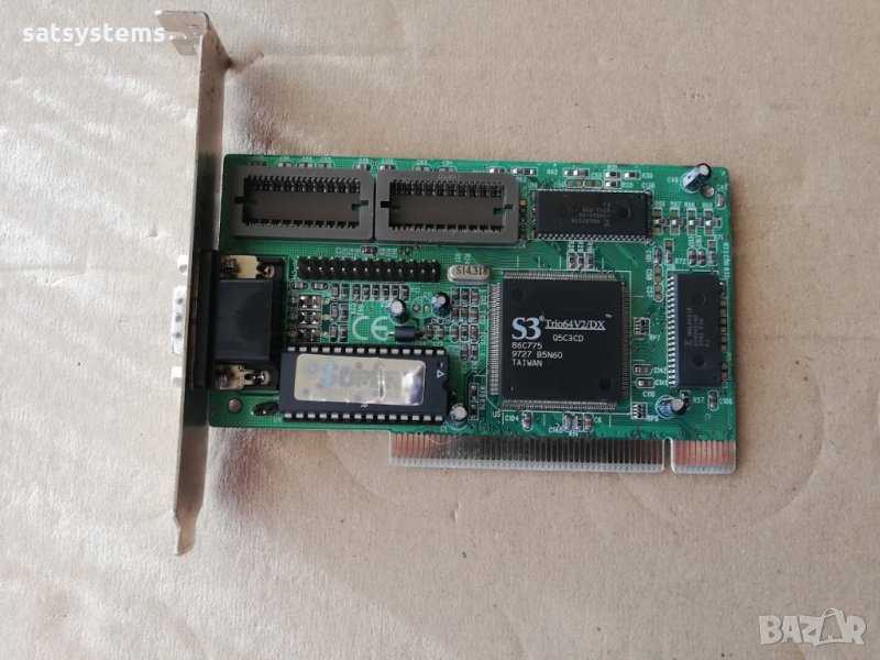 Видео карта S3 Super Trio64V2/DX 1MB PCI, снимка 1