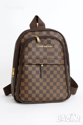 Louis Vuitton Кафява Дамска Кожена Раница , снимка 1