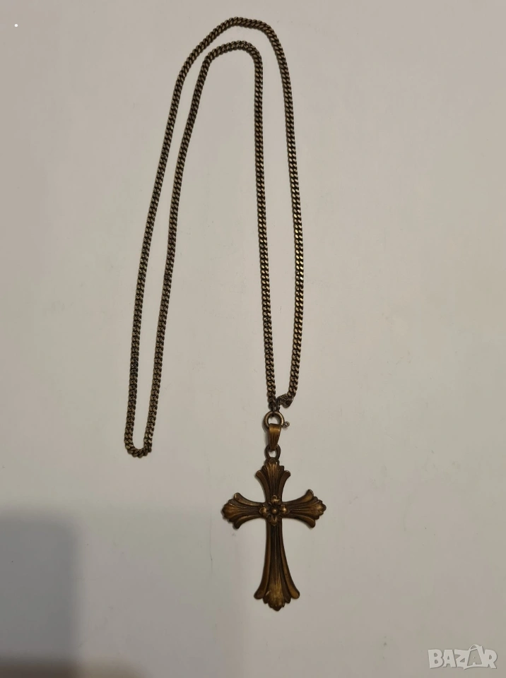 Рядък винтидж сребърен кръст проба 800 с маркировка "A.R.D, снимка 1