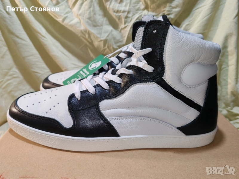 Високи мъжки кецове от естествена кожа GROUNDIES №45, снимка 1