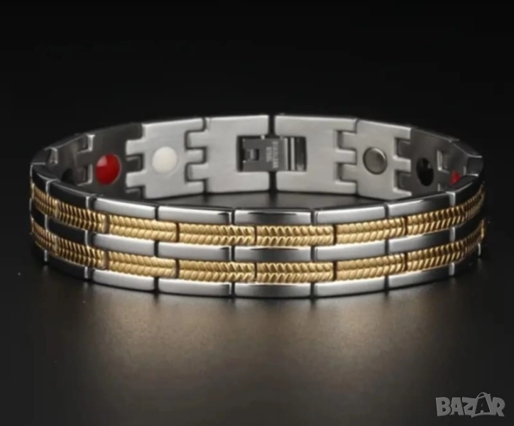 Красива магнитна гривна от титаниева стомана Меркатор 40 лв., снимка 1