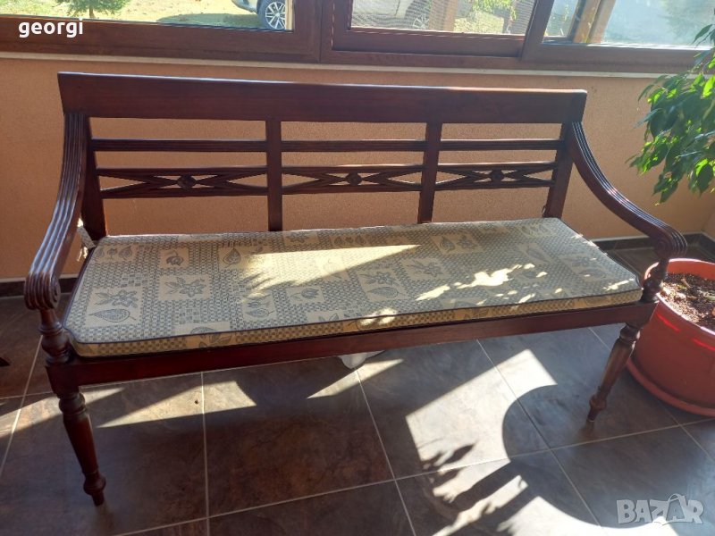 Ретро дървена пейка масив , снимка 1