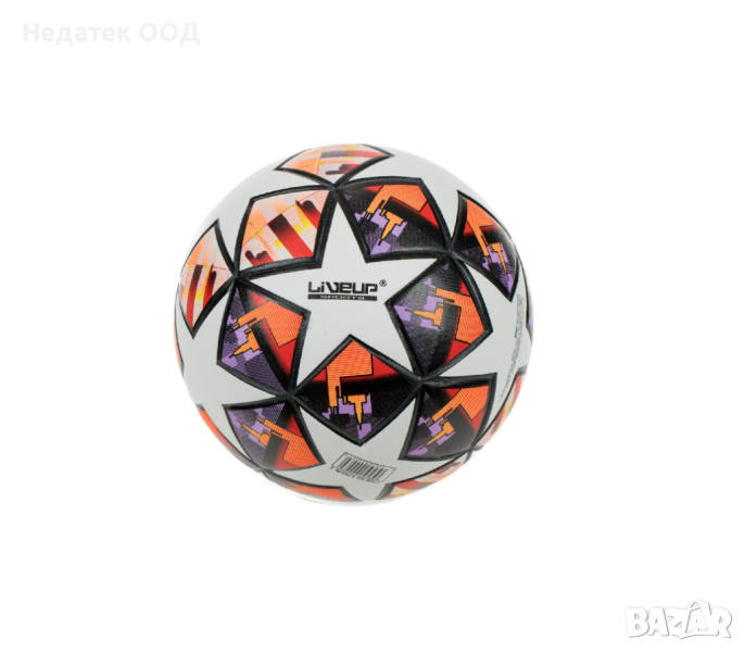 Футболна топка, Оранжевa, LIVEUP, номе 5, снимка 1