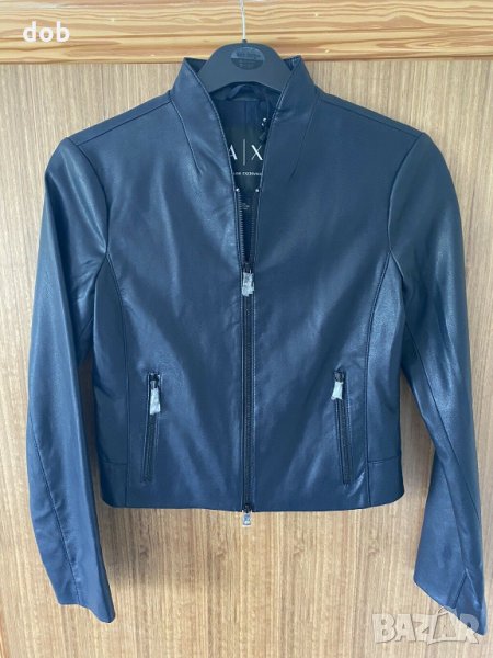 Ново яке Armani Exchange SPORTY FAUX-LEATHER Jacket, снимка 1