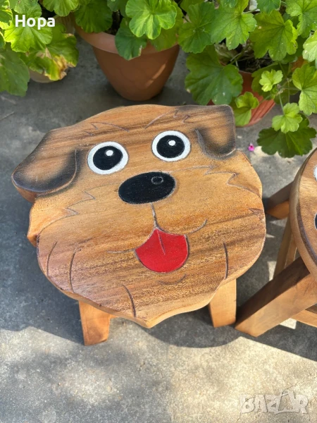 Столче / Табуретка от тиково дърво, снимка 1