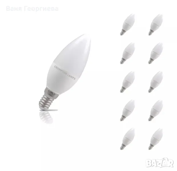 6 х LED Крушка 5W 25 000h Лампа Топло Бяла Светлина, снимка 1