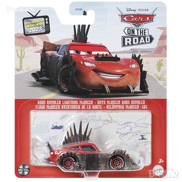 Оригинална kоличка Cars Road Rumbler Lightning McQueen / Disney / Pixar, снимка 1