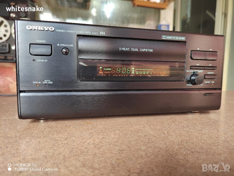 Onkyo K-611 HiFi три глави, 4 мотора, дуал капщан , снимка 1