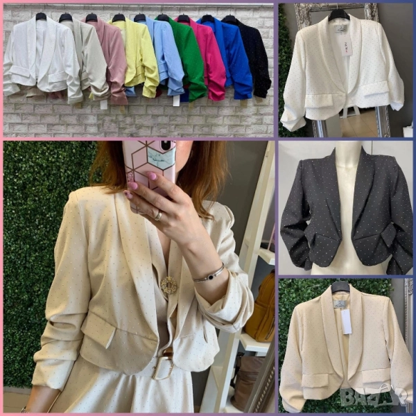 къси дамски сака с камъчета , снимка 1