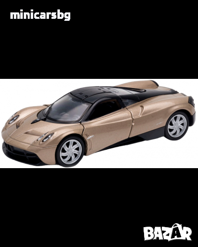 1:34 Метални колички: Pagani Huayra - Welly, снимка 1