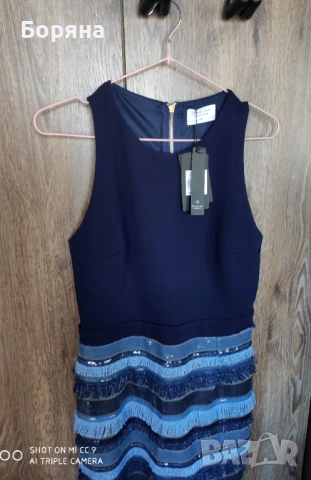 Carolina Cavour нова луксозна рокля с пайети, снимка 3 - Рокли - 53917002