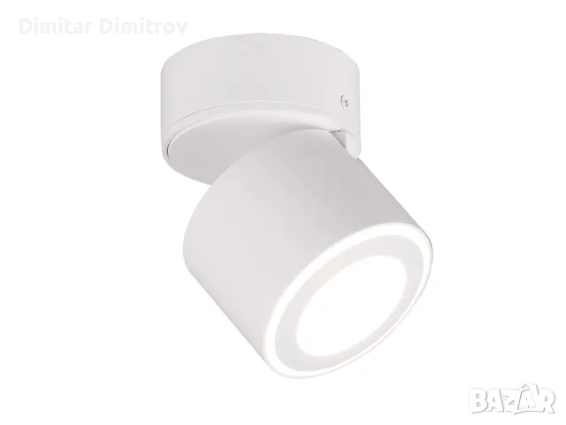 Нова Trio Taurus LED таванна лампа 1 спот, бял мат, въртяща се, за вграждане или открит монтаж