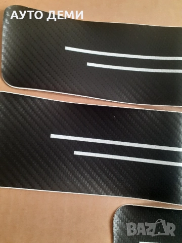 Качествени карбон стикери за прагове с лого АМЖ AMG Mercedes за кола автомобил джип ван , снимка 3 - Аксесоари и консумативи - 40437747