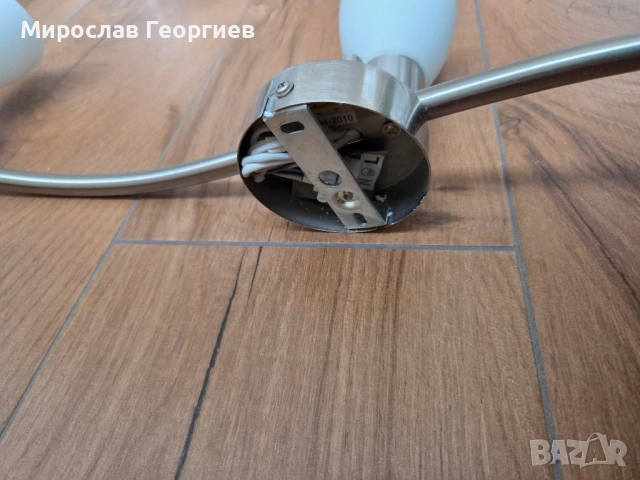 Осветително тяло за таван или стена в комплект с LED крушки Е14, снимка 5 - Лампи за таван - 52540001