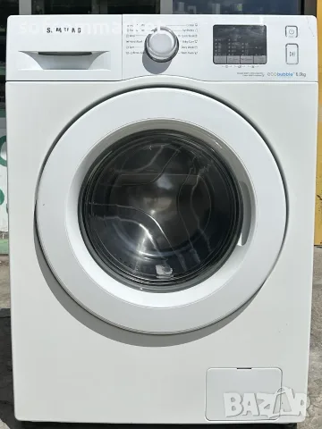 Пералня Samsung Eco Bubble (6 кг) Slim с 6 месеца гаранция!, снимка 2 - Перални - 56080478
