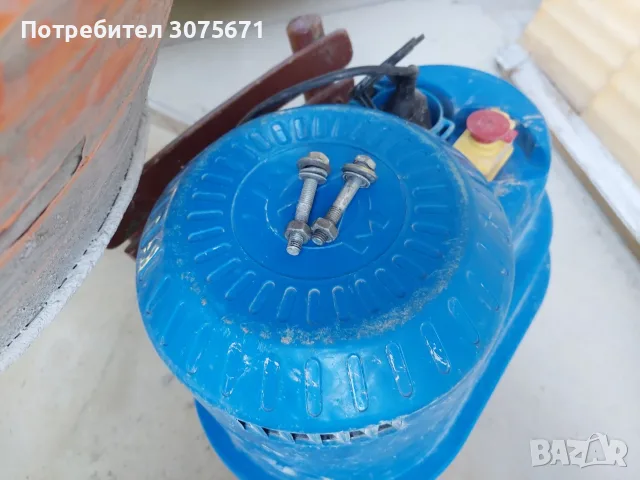 Бетонобъркачка DENZEL B-200 – 200 литра, 1000 W, снимка 8 - Други машини и части - 55948453