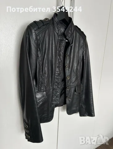 Дамско кожено яке Massimo Dutti, снимка 2 - Якета - 56116398