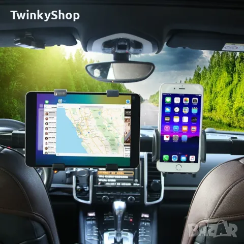 🚗 Промоция на комбинирана стойка за автомобил за таблет и смартфон ST38! 🚗, снимка 4 - Аксесоари и консумативи - 47516649