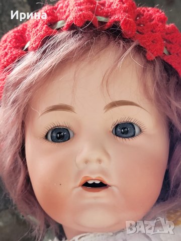 Антична бебешка кукла Хилда, произведена от Nippon преди 1921 г 45 см., снимка 3 - Колекции - 42213856