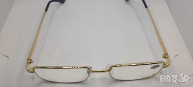 Очила +2.50,+3.00 със златисти масивни рамки, снимка 3 - Слънчеви и диоптрични очила - 39800317