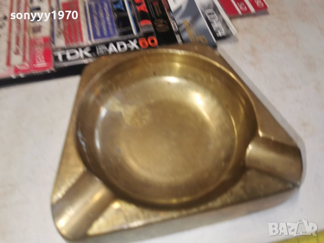 МАСИВЕН ПЕПЕЛНИК-МЕД/МЕСИНГ 2303261700LCHERY1, снимка 3 - Антикварни и старинни предмети - 53948859