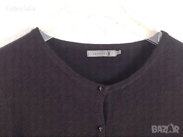 Xandres cashmere cardigan S, снимка 2 - Блузи с дълъг ръкав и пуловери - 42766913