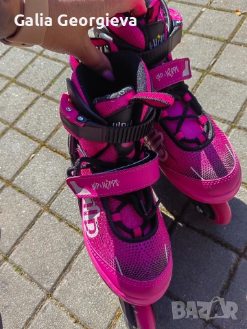 Детски ролери за момиче 33-37 номер + каска + предпазители, снимка 5 - Детски маратонки - 54327922