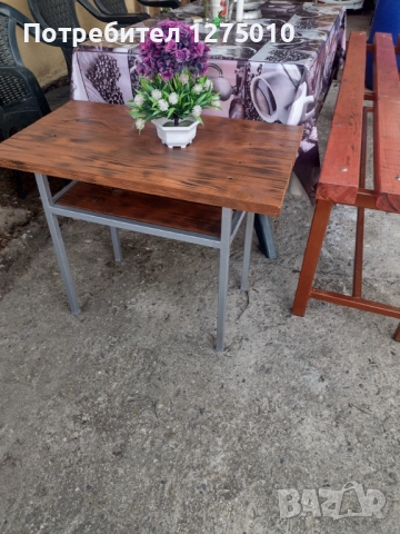 Градинска дървена маса , снимка 5 - Градински мебели, декорация  - 51083270