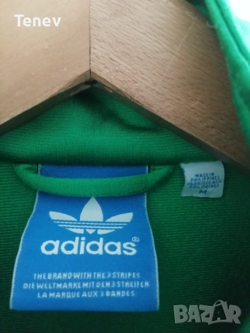 Adidas Originals Firebird Green Trefoil Vintage оригинално горнище зелено Адидас мъжко , снимка 5 - Спортни дрехи, екипи - 53073311