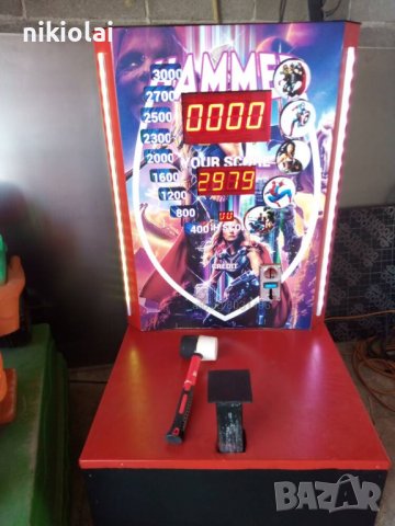 Силомер Чук чукът на Тор електронен боксова круша панаирни съоръжения атракции , снимка 6 - Други игри - 36760777