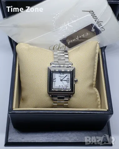 Chopard Happy Sport Square 27mm Steel White Dial Дамски Различни Варианти, снимка 5 - Дамски - 47991019