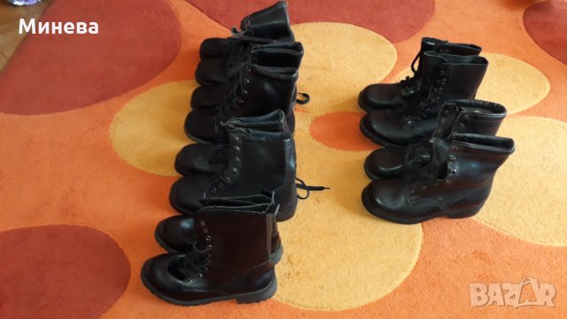 Кубинки черни естествена кожа , снимка 2 - Мъжки боти - 29827266