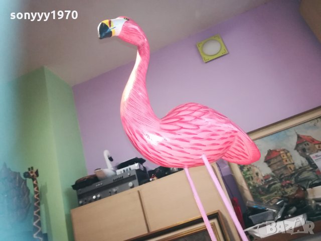*BIG ONE-Фламинго розово от дърво с метални крака 0411201638, снимка 17 - Колекции - 30674360