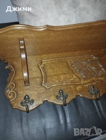 масивна дъбова закачалка, снимка 9 - Антикварни и старинни предмети - 48618935