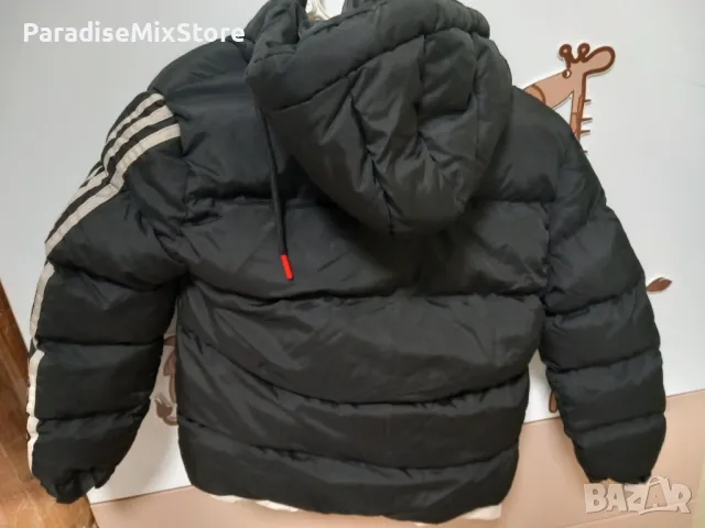 Детско яке Adidas за момче черно, снимка 4 - Детски якета и елеци - 45009844