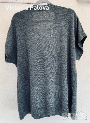 Свободна голяма жилетка 100% меринос, снимка 3 - Жилетки - 39493739