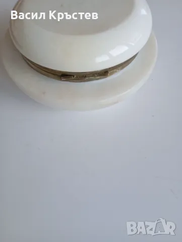 Мраморна кутия за бижута, - Сувенири от Абанос - ЮАР, Ваза, - Етнографска гривна, - Кензан за цветя, снимка 6 - Антикварни и старинни предмети - 50113470