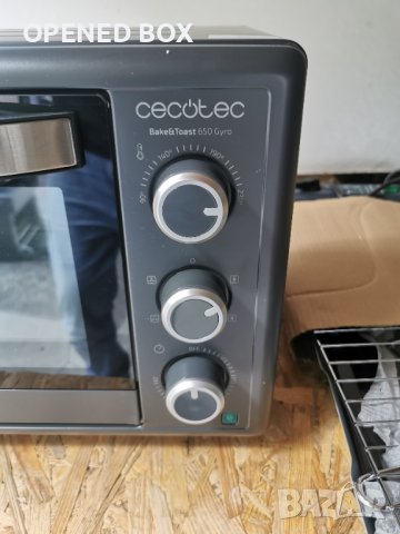 Електрическа фурна Cecotec 2204 Bake & Toast 650 Gyro, 1500 W, 30 л, снимка 3 - Печки, фурни - 42558663