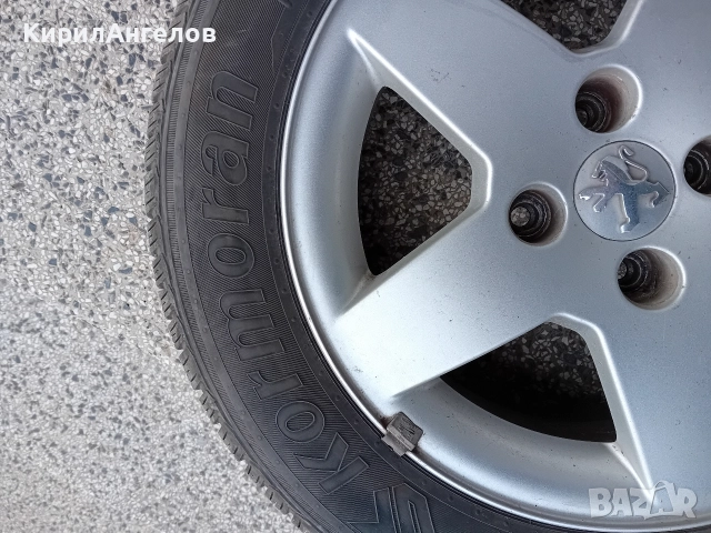 продавам летни гуми 185-65-15 с алуминиеви джанти оригинални , снимка 5 - Гуми и джанти - 52670084