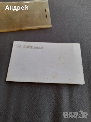 Стара визитка Lufthansa, снимка 2 - Други ценни предмети - 32191620