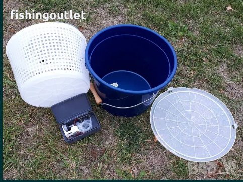  Луксозна рибарска кофа за живи риби с помпа за въздух ., снимка 4 - Такъми - 30906642