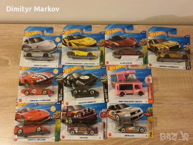10 броя Hot Wheels