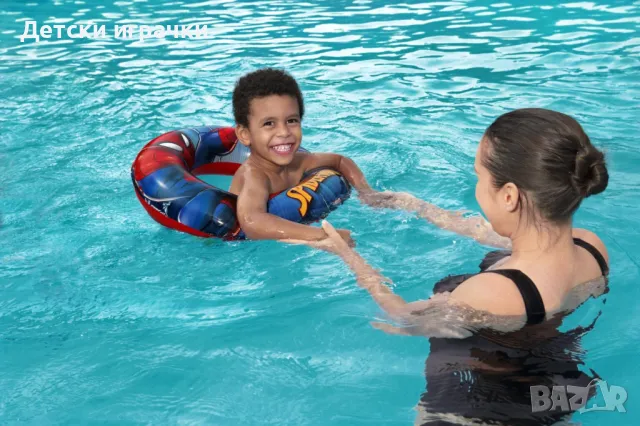 Детски надуваем пояс Bestway Спайдърмен, 56 см, PVC, за деца 3-6 г, снимка 5 - Надуваеми играчки - 49971103