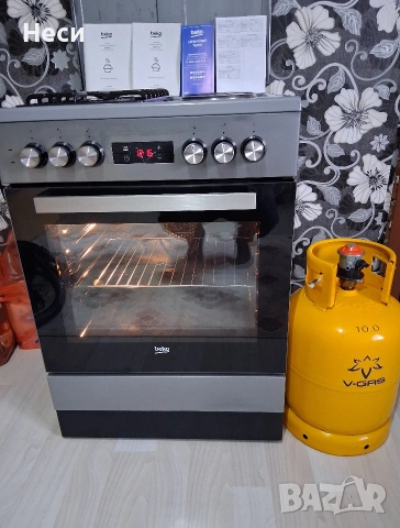 Комбинирана Готварска Печка Beko, снимка 12 - Печки, фурни - 54136231
