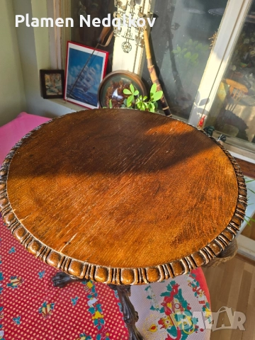 Холна масичка със орнаменти., снимка 6 - Антикварни и старинни предмети - 51513385