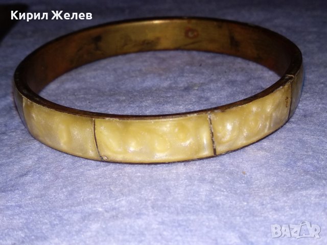 СТАРИННА АРАБСКА БРОНЗОВА ГРИВНА с ПОЛИРАН ЯСПИС МАЙСТОРСКА РЪЧНА ТРАДИЦИОННА РАБОТА 37512, снимка 8 - Антикварни и старинни предмети - 40837052