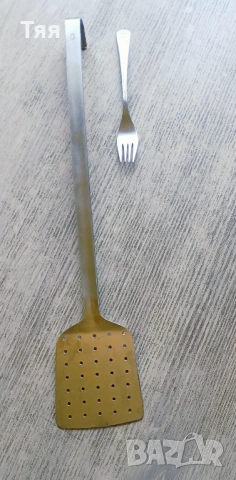 Огромна неръждаема решетъчна лъжица , снимка 6 - Прибори за хранене, готвене и сервиране - 53896618