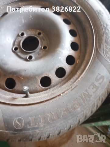 Стоманени джанти Опел 5х110 със зимни гуми и тасове, снимка 6 - Гуми и джанти - 51606144