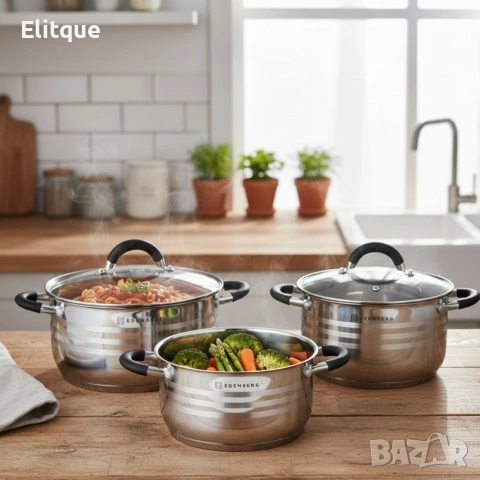 Премиум комплект съдове Edenberg - 6 части, снимка 5 - Други - 53302922