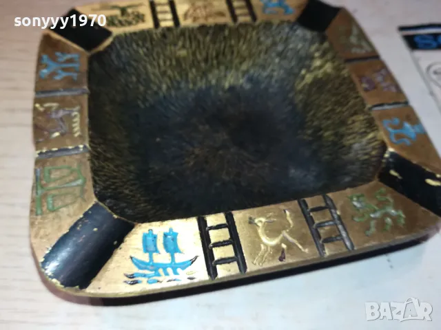 МЕД/МЕСИНГ-ПЕПЕЛНИК ОТ ФРАНЦИЯ 0301250741, снимка 9 - Антикварни и старинни предмети - 48526399